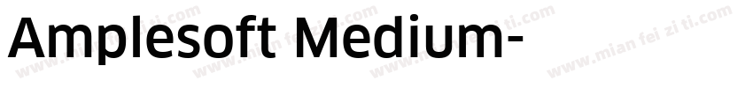 Amplesoft Medium字体转换